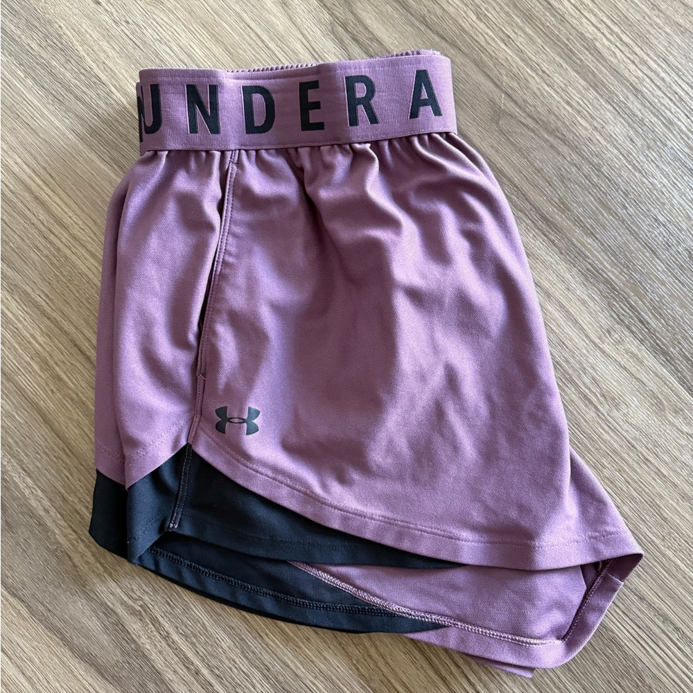 Under Armour Women's Athletic Shorts - Purple and Black
